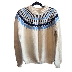 Handknit Oversized Chunky Knit Sweater Women’s